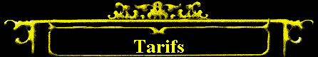  Tarifs 